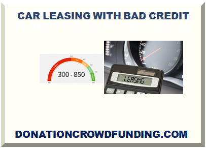 CAR LEASING WITH BAD CREDIT
