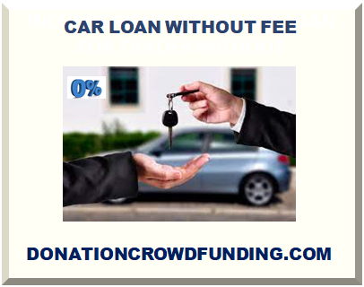 CAR LOAN WITHOUT FEE