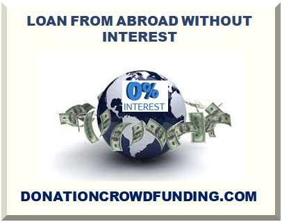 LOAN FROM ABROAD WITHOUT INTEREST