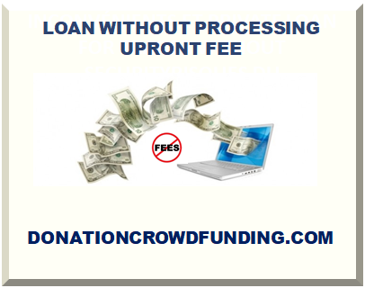 LOAN WITHOUT PROCESSING UPRONT FEE